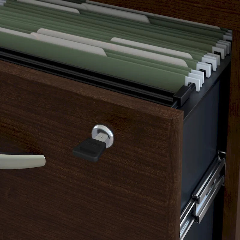 Bureau d'angle en L de 183 cm avec tiroirs