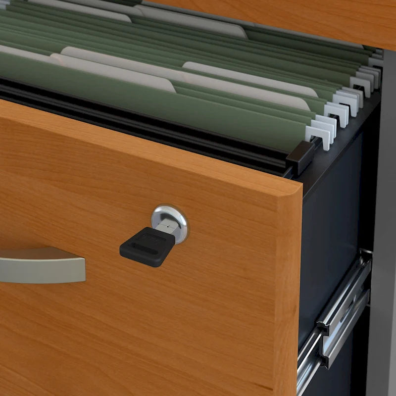 Bureau d'angle en L de 183 cm avec tiroirs