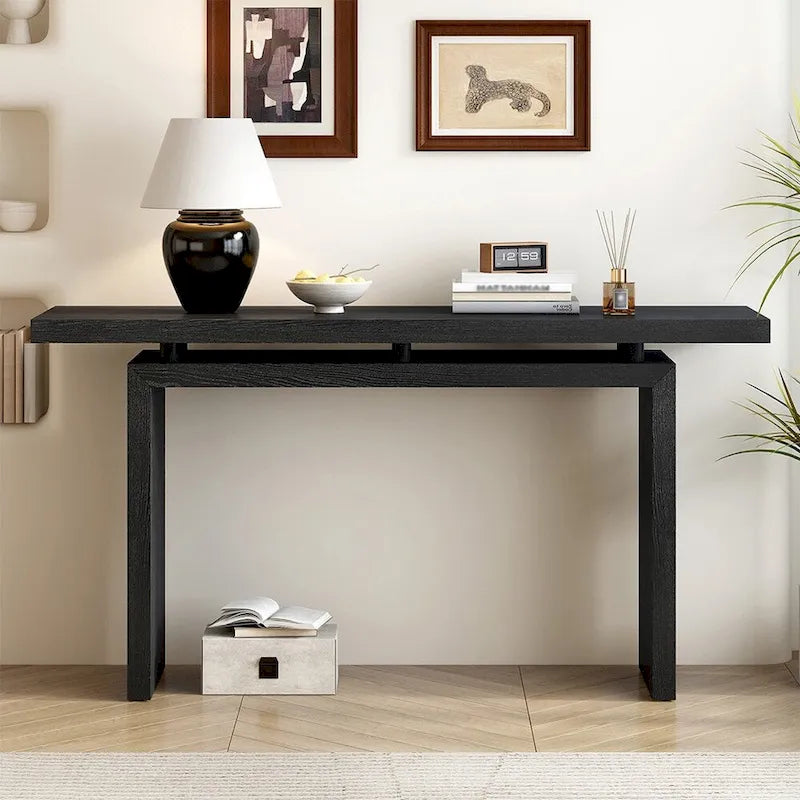 Console d'entrée en placage de frêne