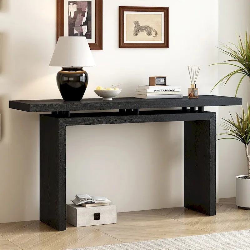 Console d'entrée en placage de frêne