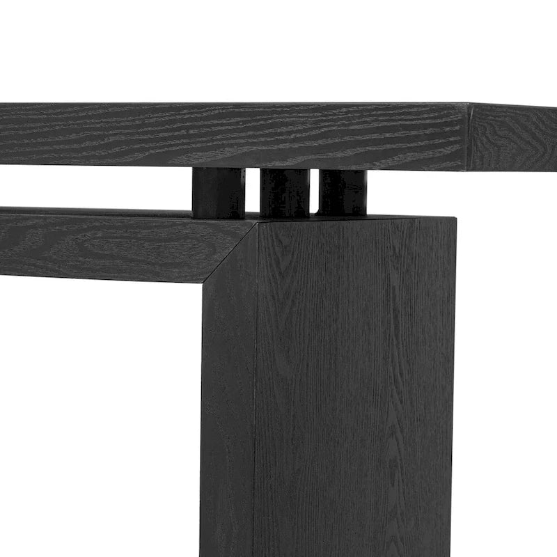Console d'entrée en placage de frêne