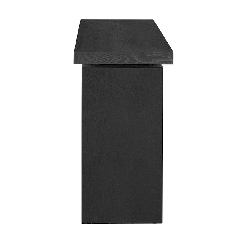 Console d'entrée en placage de frêne