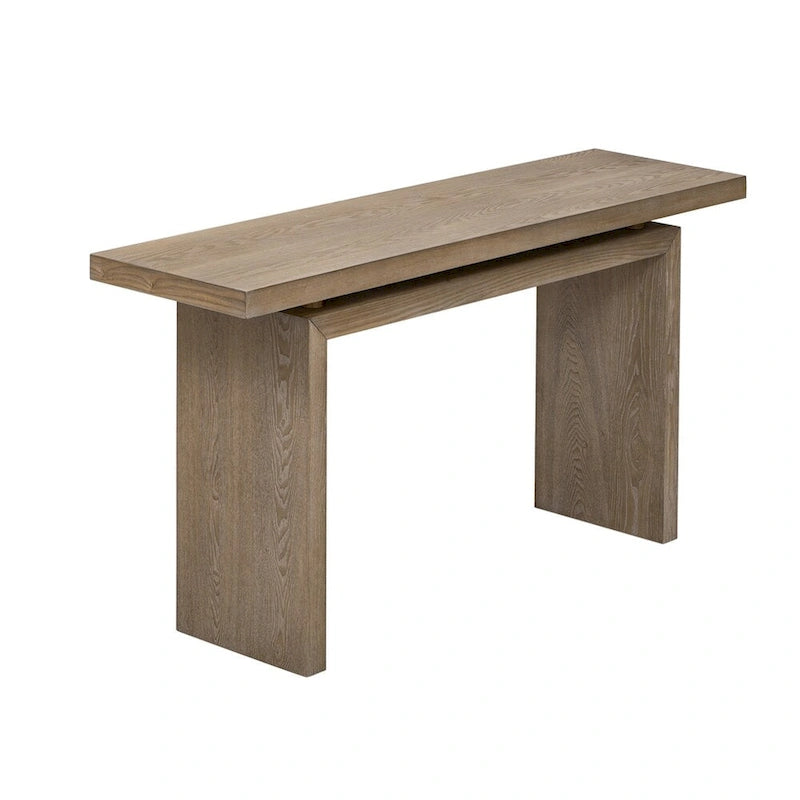 Console d'entrée en placage de frêne