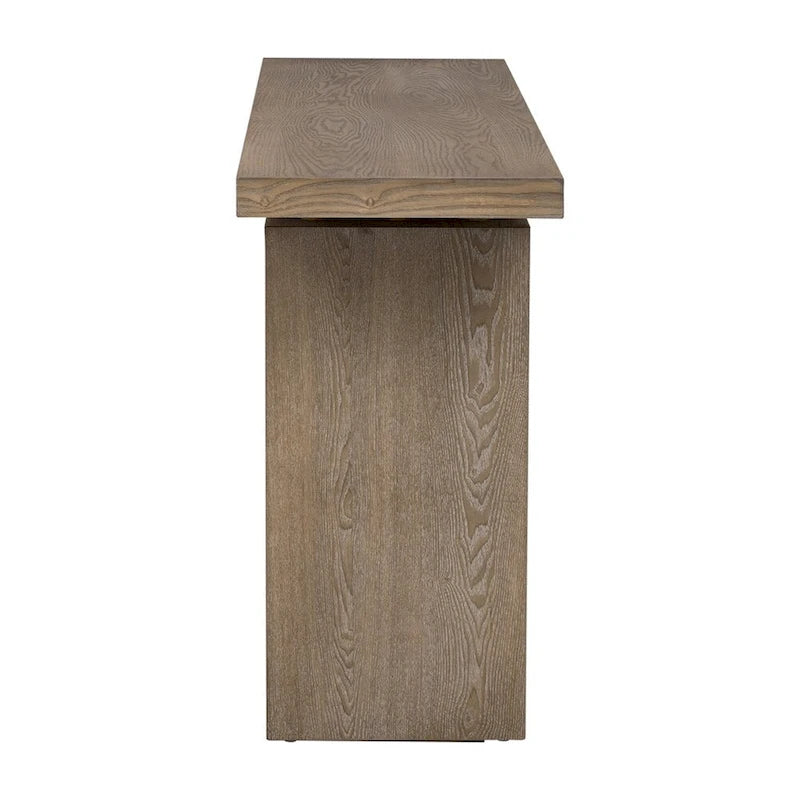 Console d'entrée en placage de frêne