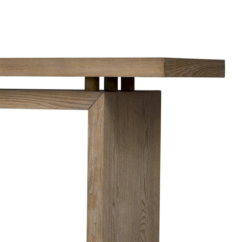 Console d'entrée en placage de frêne