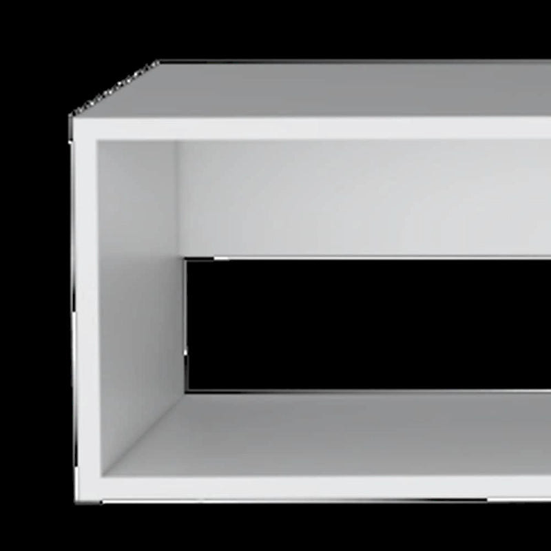 Meuble TV mural moderne 59'' - Meuble média flottant avec étagères et gestion des câbles - 10,4 H x 59,1 L x 12,6 P
