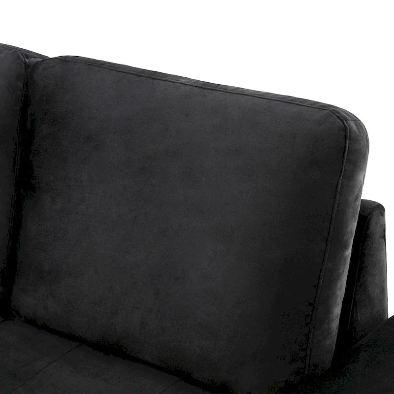 Canapé d'angle 5 places en L avec lit gigogne, pouf de rangement, rangement de bras dissimulé et chargement USB