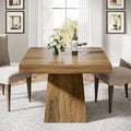 Table de salle à manger carrée de 80 cm pour 4 personnes, table de cuisine de style ferme pour salle à manger - 80 P x 80 L x 75 H cm