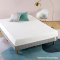 Sommier métallique gris, plateforme de lit de 28 cm