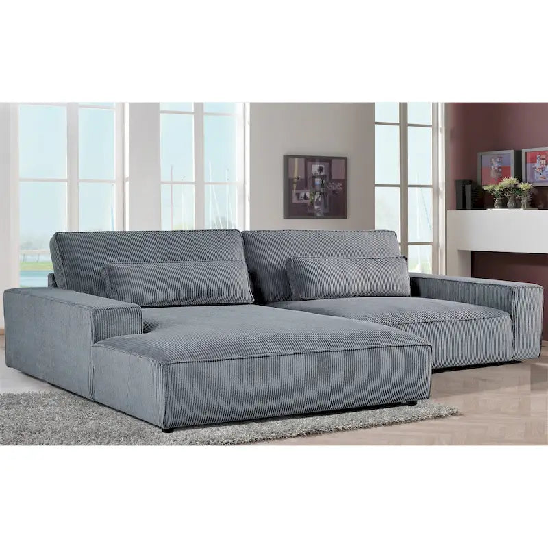 Canapé sectionnel de luxe surdimensionné avec cadre en bois 105,52 W