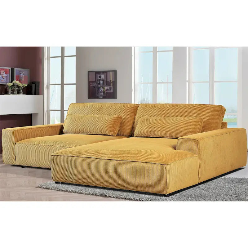 Canapé sectionnel de luxe surdimensionné avec cadre en bois 105,52 W