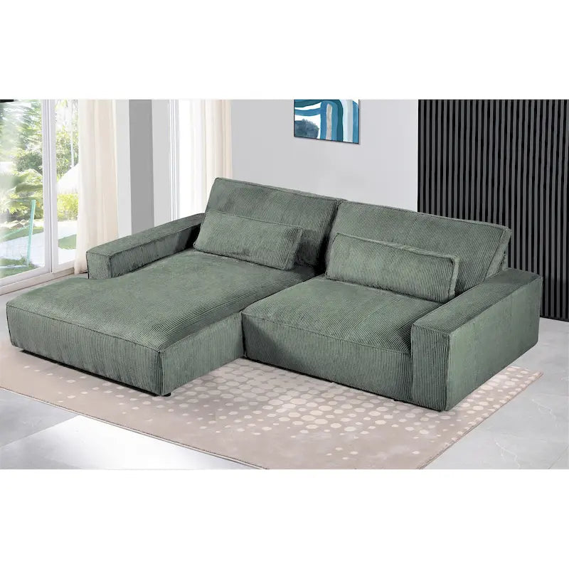 Canapé sectionnel de luxe surdimensionné avec cadre en bois 105,52 W
