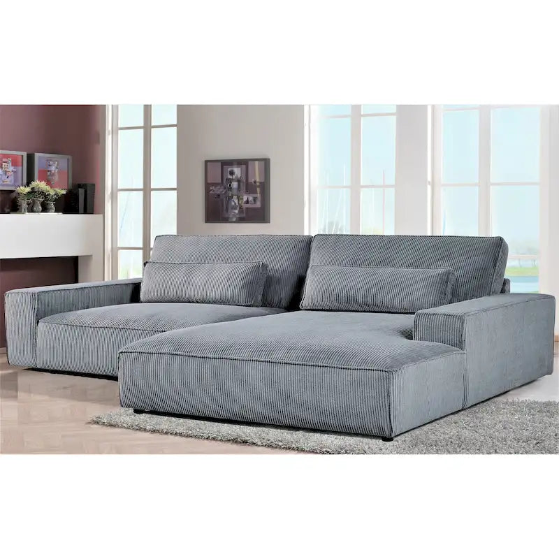 Canapé sectionnel de luxe surdimensionné avec cadre en bois 105,52 W