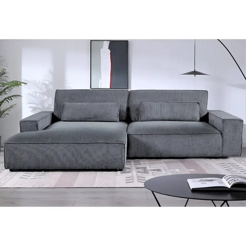 Canapé sectionnel de luxe surdimensionné avec cadre en bois 105,52 W