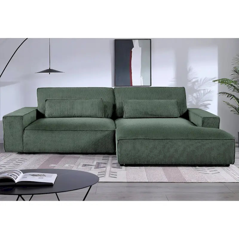 Canapé sectionnel de luxe surdimensionné avec cadre en bois 105,52 W