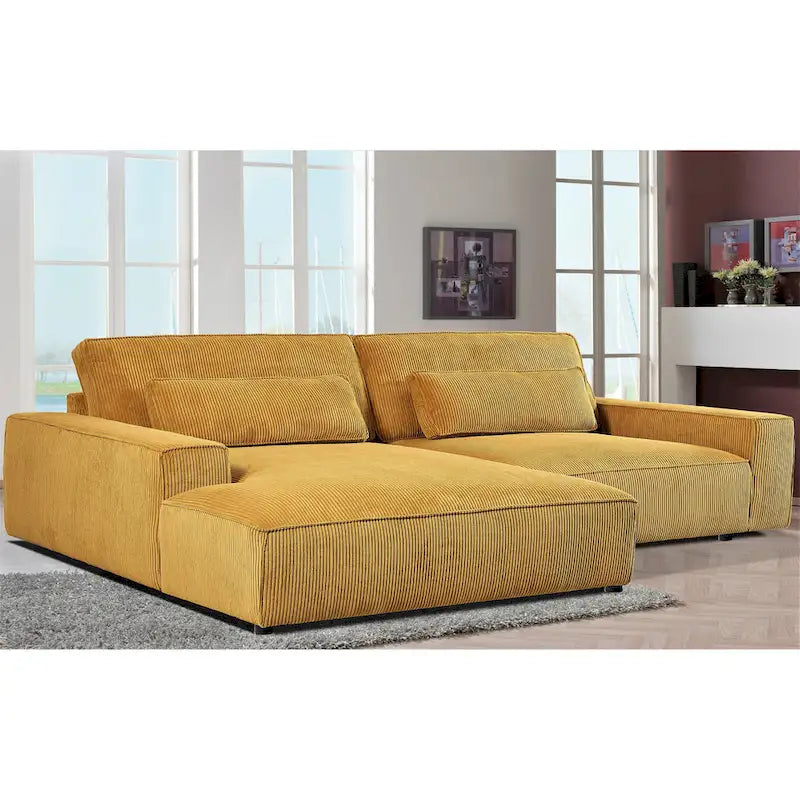 Canapé sectionnel de luxe surdimensionné avec cadre en bois 105,52 W