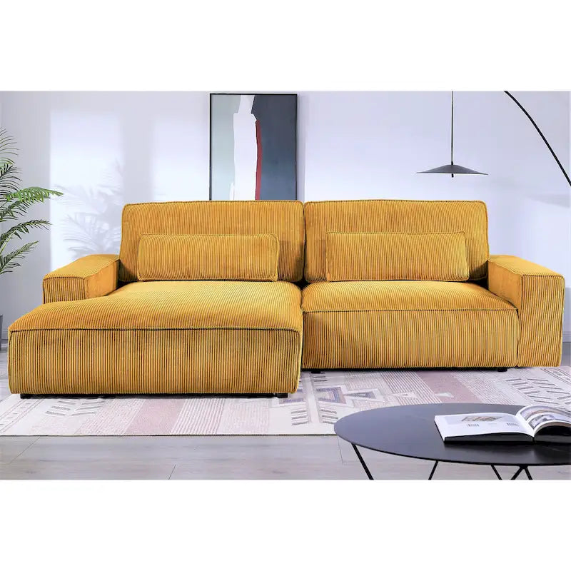 Canapé sectionnel de luxe surdimensionné avec cadre en bois 105,52 W