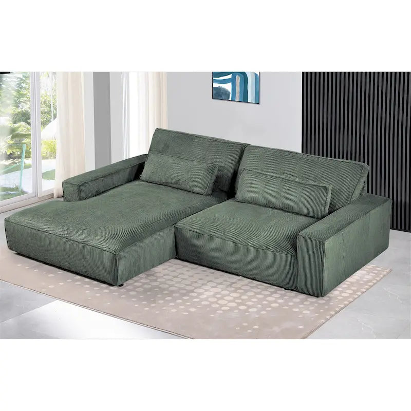 Canapé sectionnel de luxe surdimensionné avec cadre en bois 105,52 W
