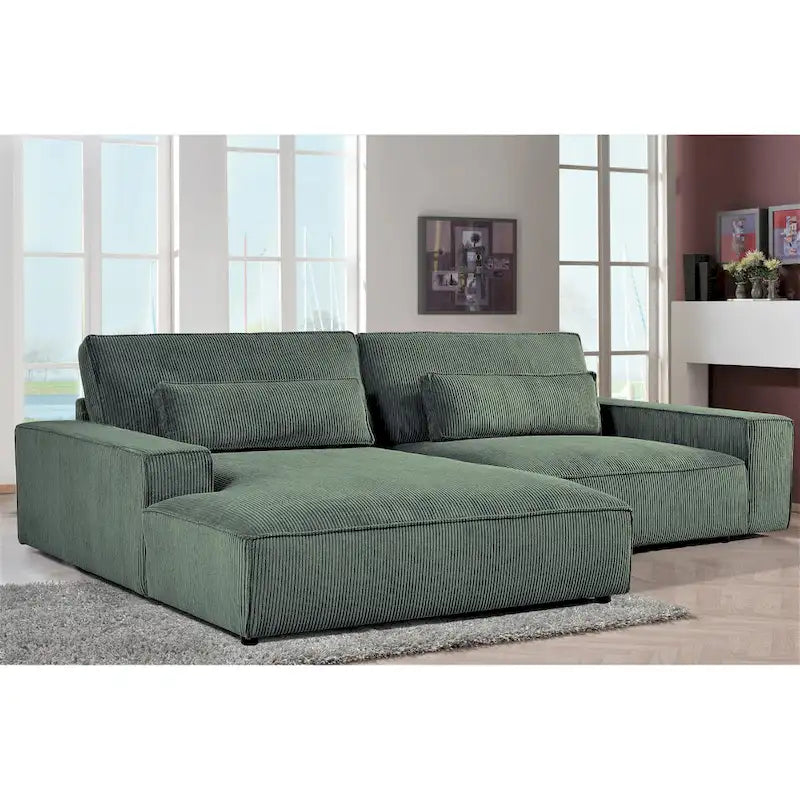 Canapé sectionnel de luxe surdimensionné avec cadre en bois 105,52 W