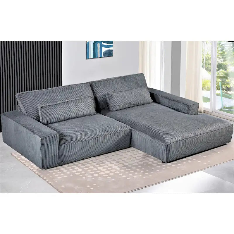 Canapé sectionnel de luxe surdimensionné avec cadre en bois 105,52 W