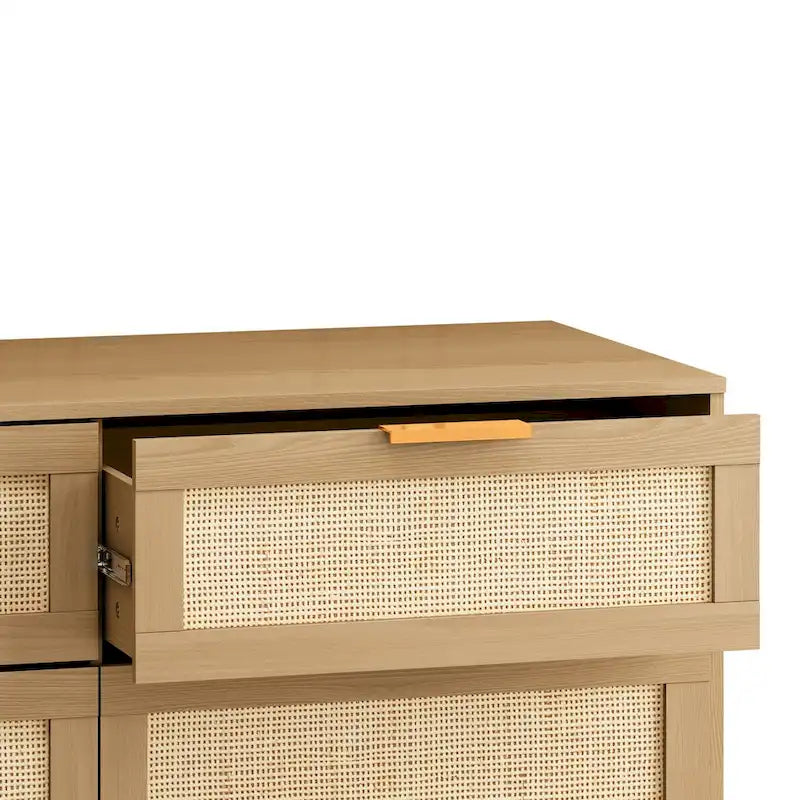 Commode 6 tiroirs en rotin Commode en rotin