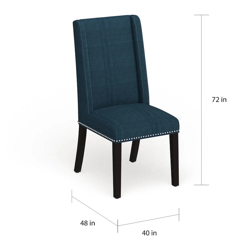 Chaises de salle à manger tapissées (lot de 2)