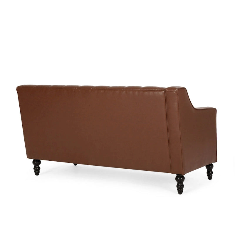 Canapé d'angle moderne capitonné avec méridienne
