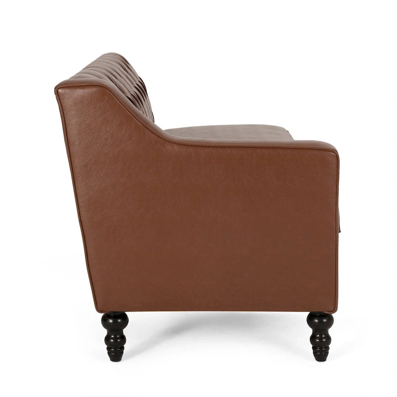 Canapé d'angle moderne capitonné avec méridienne