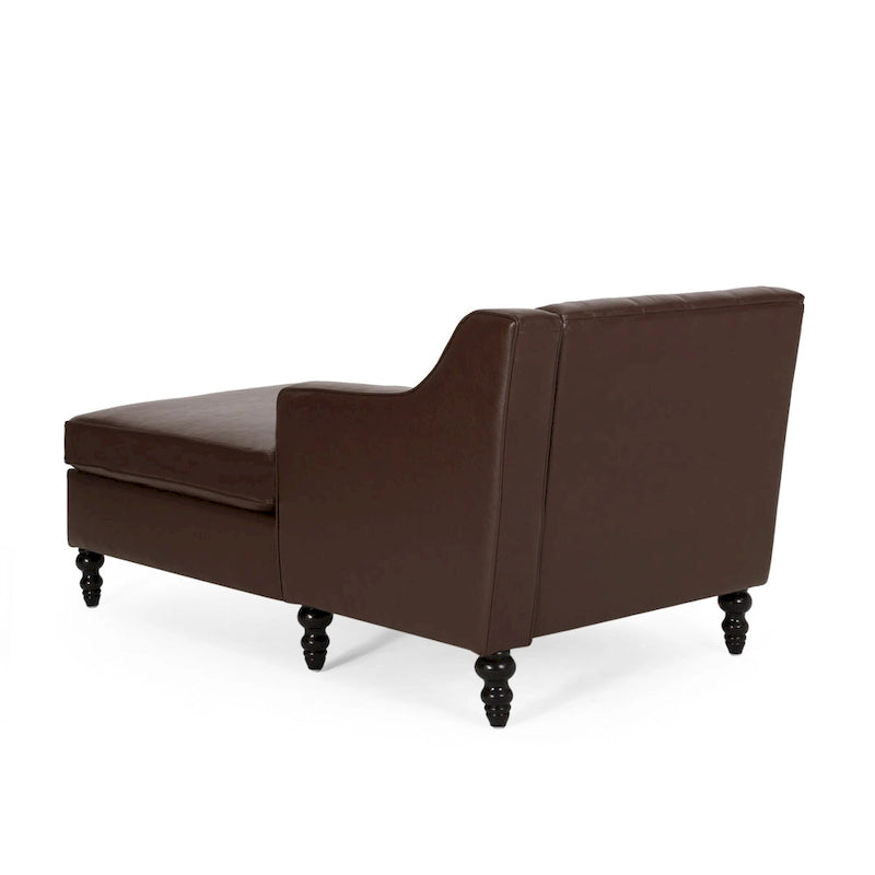 Canapé d'angle moderne capitonné avec méridienne