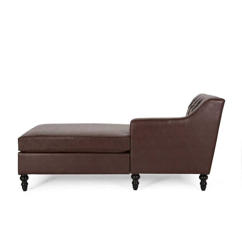 Canapé d'angle moderne capitonné avec méridienne