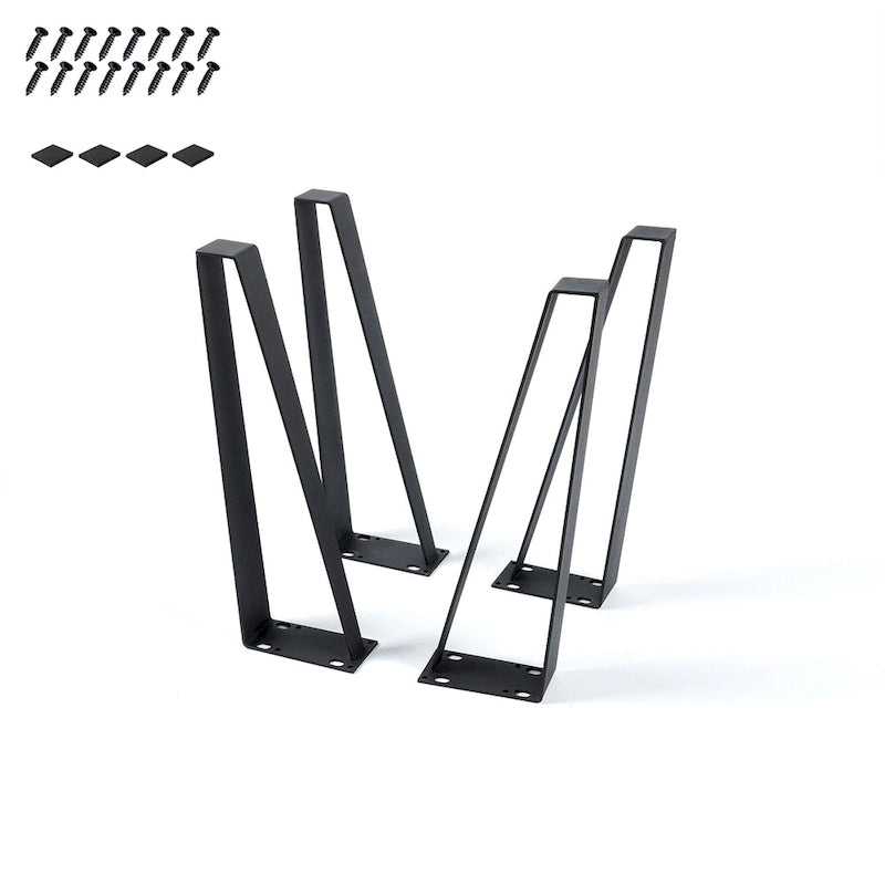 Pieds de Table Trapézoïdaux - Lot de 4 Pièces