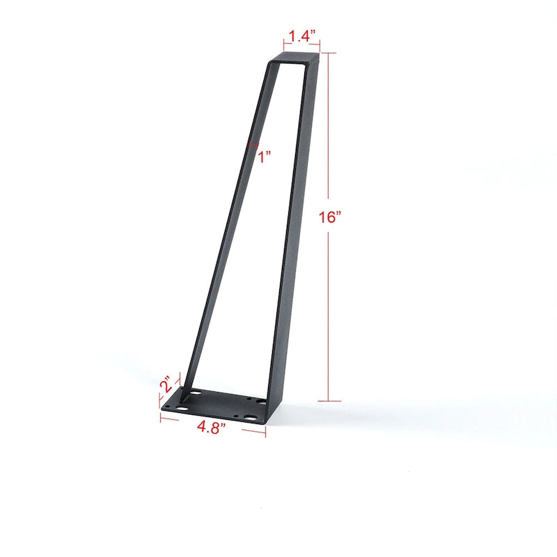 Pieds de Table Trapézoïdaux - Lot de 4 Pièces