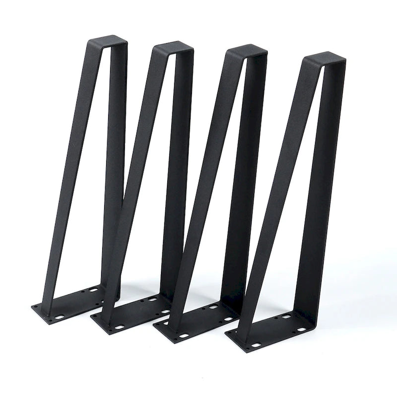 Pieds de Table Trapézoïdaux - Lot de 4 Pièces