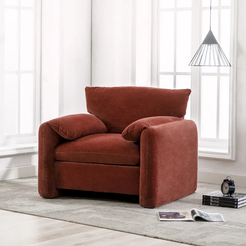 Fauteuil d'appoint surdimensionné
