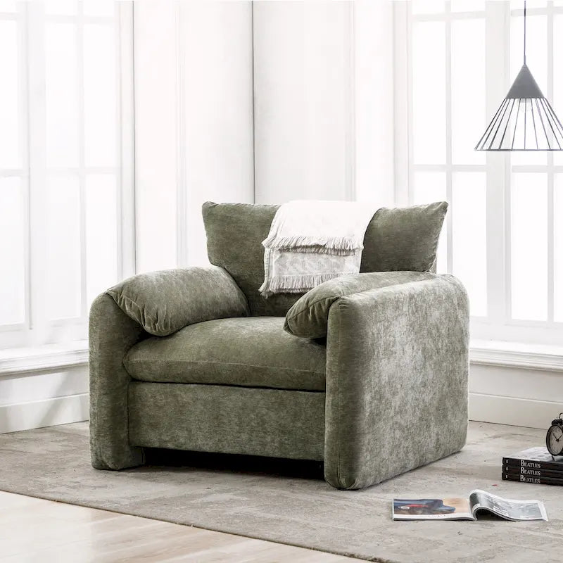 Fauteuil d'appoint surdimensionné