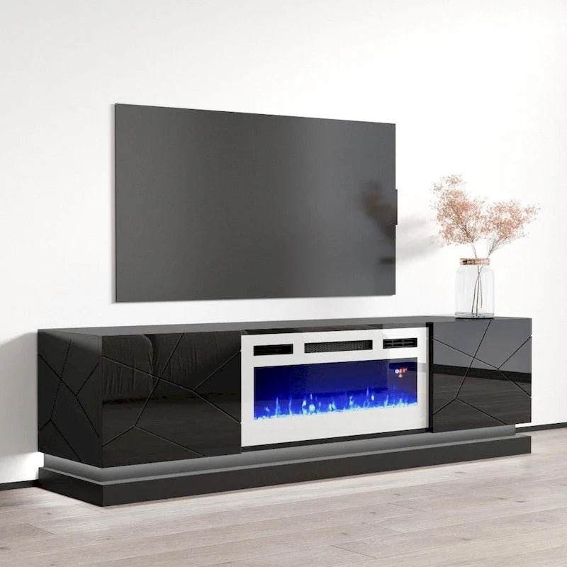 Meuble TV avec cheminée électrique 71