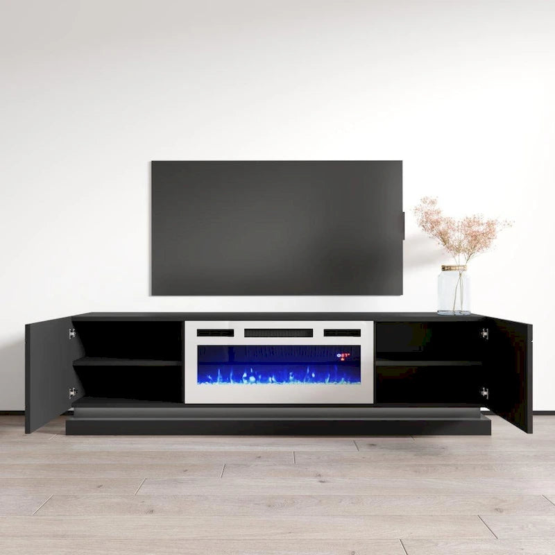 Meuble TV avec cheminée électrique 71