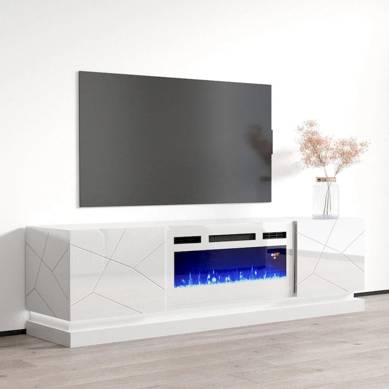 Meuble TV avec cheminée électrique 71