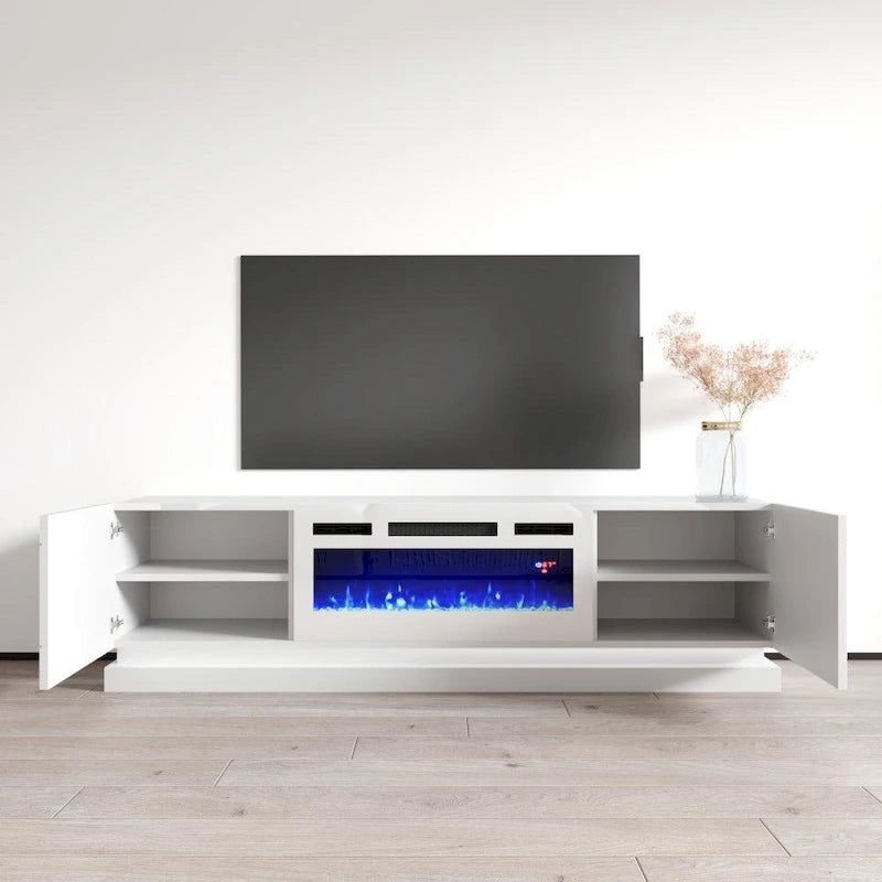 Meuble TV avec cheminée électrique 71