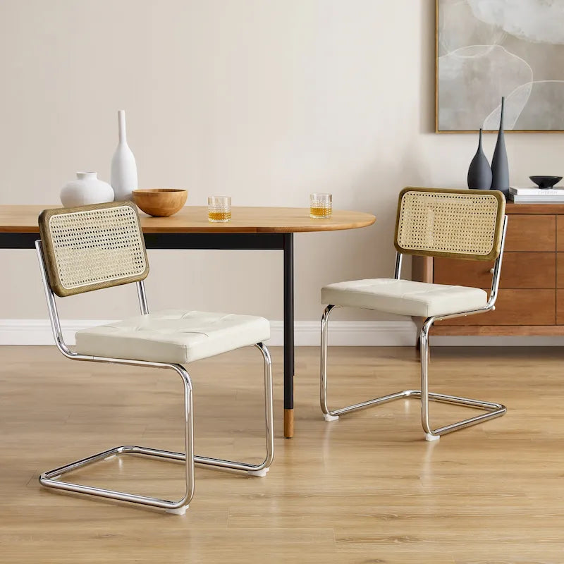 Chaises de salle à manger rembourrées modernes (lot de 2)