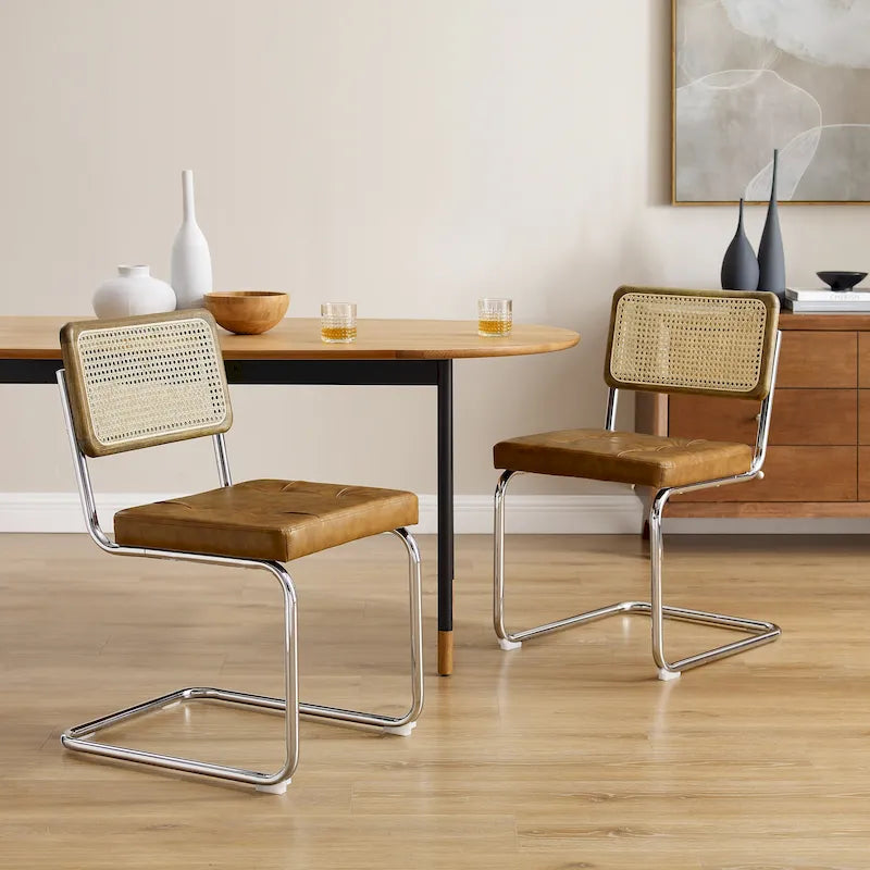 Chaises de salle à manger rembourrées modernes (lot de 2)