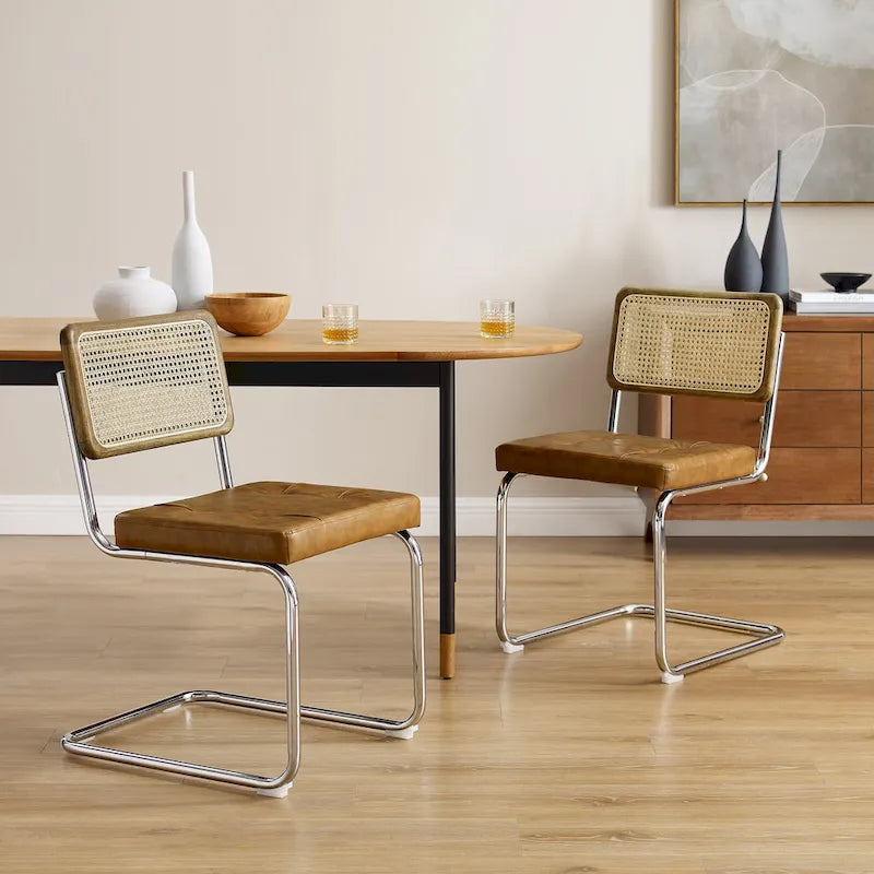 Chaises de salle à manger rembourrées modernes (lot de 2)