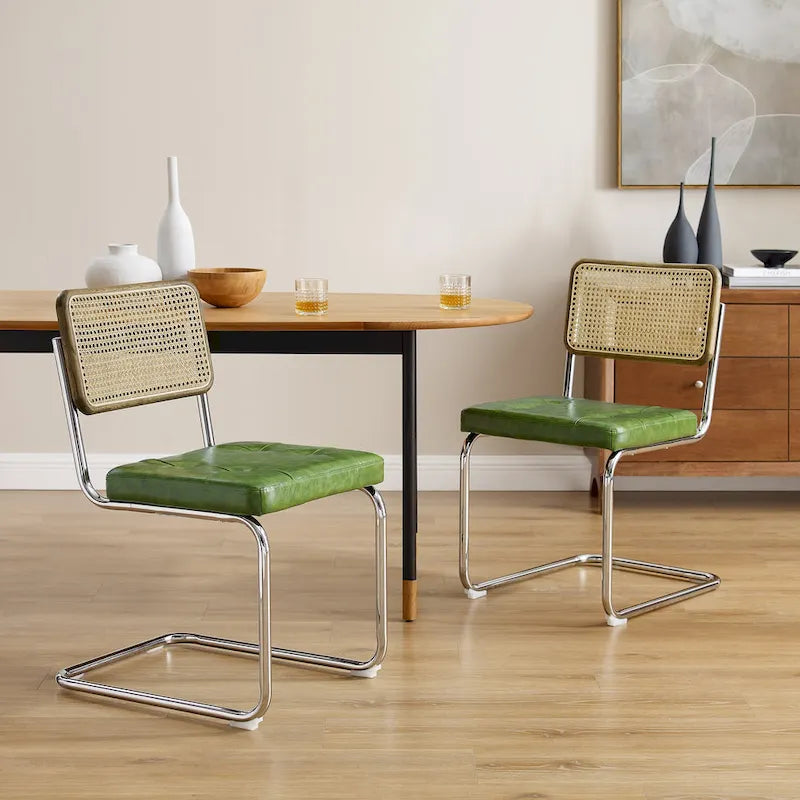Chaises de salle à manger rembourrées modernes (lot de 2)