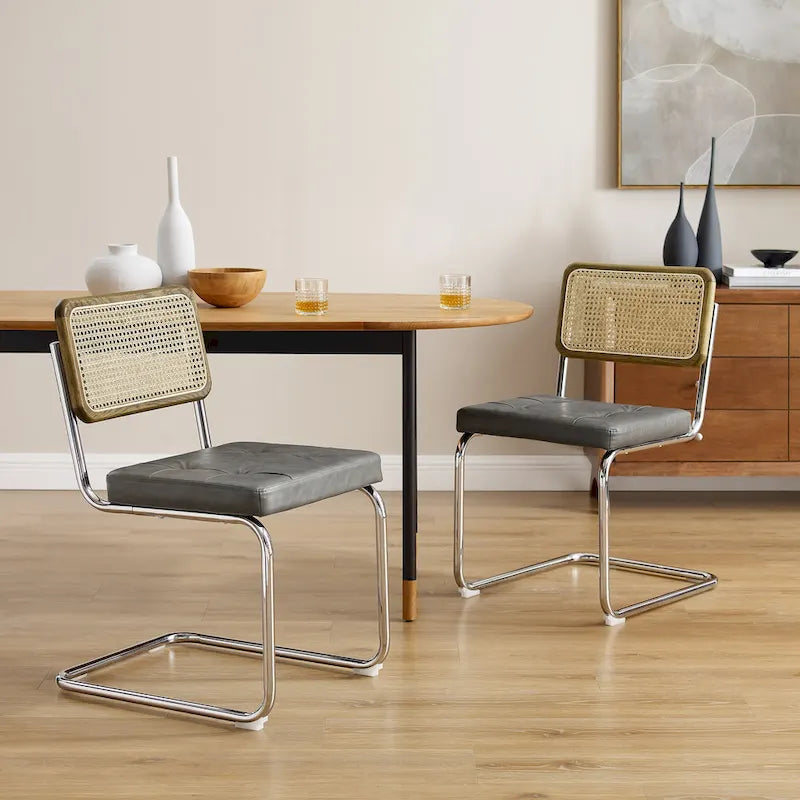 Chaises de salle à manger rembourrées modernes (lot de 2)