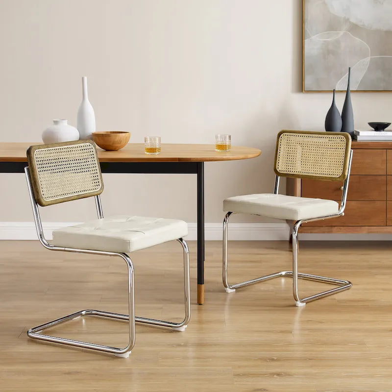 Chaises de salle à manger rembourrées modernes (lot de 2)