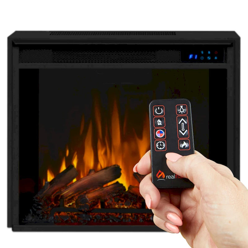 Cheminée de meuble TV électrique blanc
