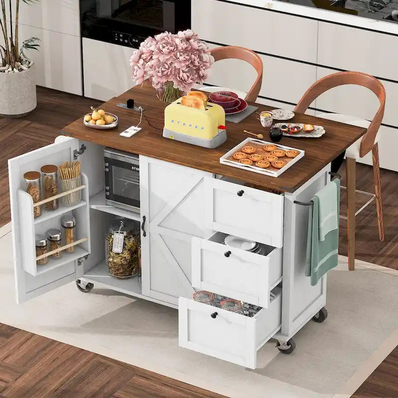 Îlot de cuisine de style campagnard