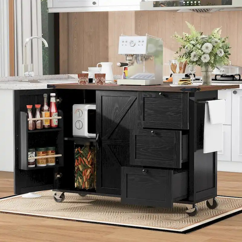 Îlot de cuisine de style campagnard
