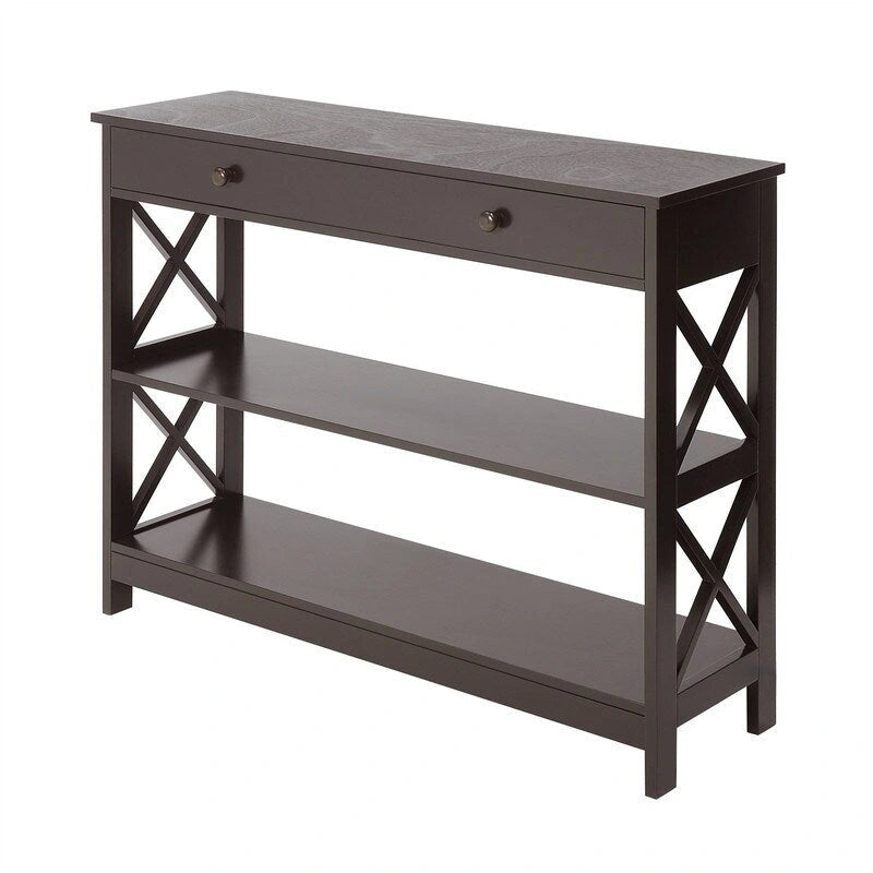 Console 1 tiroir avec étagères
