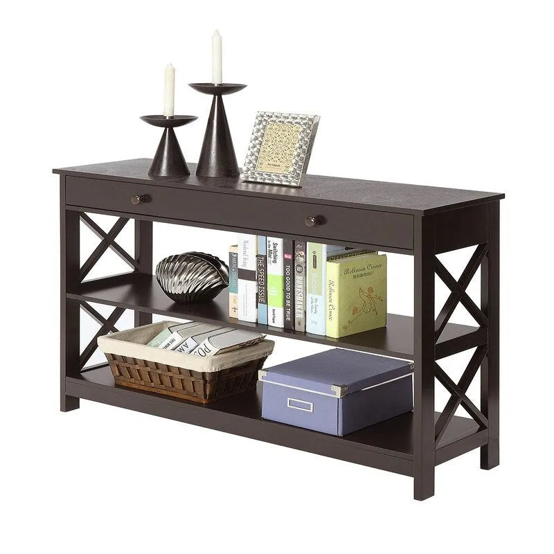 Console 1 tiroir avec étagères